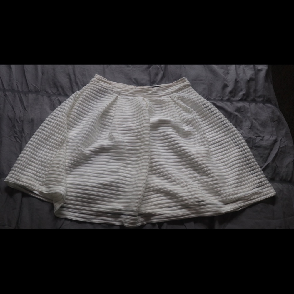 White Stripped Skirt